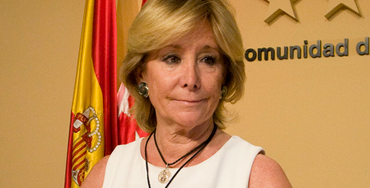 Esperanza Aguirre, candidata del PP a la alcaldía de Madrid