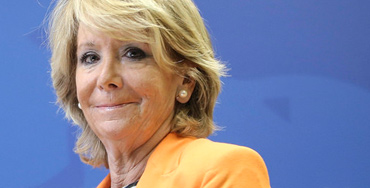 Esperanza Aguirre, candidata del PP a la alcaldía de Madrid