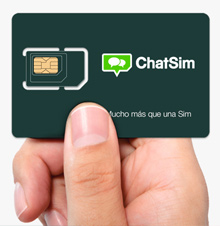 ChatSim, tarjeta para chatear desde el extranjero
