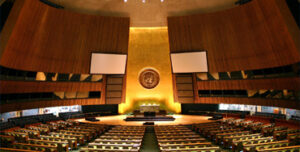 Salón de plenos de la ONU