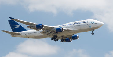 Avión de Aerolíneas Argentinas