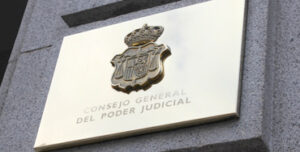Placa del CGPJ - Foto: Raúl Fernández