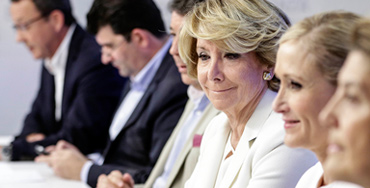 Esperanza Aguirre, presidenta del PP de Madrid