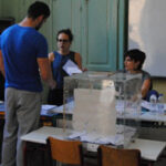 Votante del referemdum de Grecia