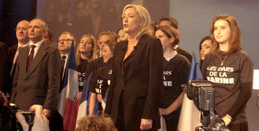 Marine Le Pen, líder del partido ultraderechista francés Frente Nacional (FN)