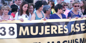 Manifestación contra la violencia de género