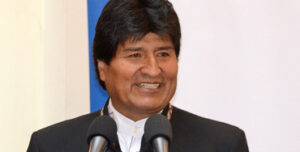 Evo Morales, presidente de Bolivia