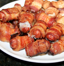 Salchicas con bacon