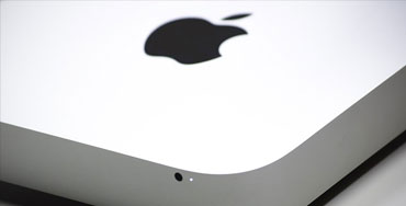 Logotipo de Apple en uno de sus ordenadores