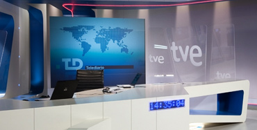 Plató de los Informativos de TVE