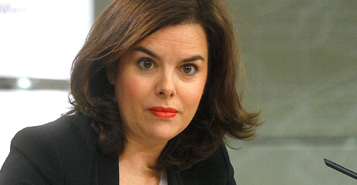 Soraya Sáenz de Santamaría, vicepresidenta del Gobierno