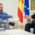 Pablo Iglesias junto a Mariano Rajoy