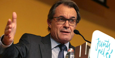 Artur Mas, presidente en funciones de la Generalitat de Cataluña