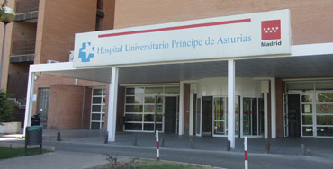 Entrada del Hospital Universitario Príncipe de Asturias