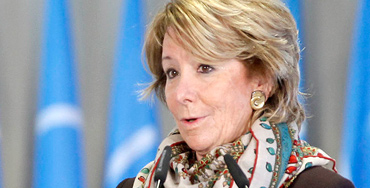 Esperanza Aguirre, portavoz del PP en el Ayuntamiento de Madrid