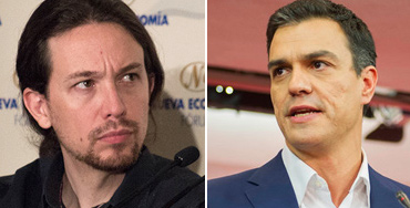 Pablo Iglesias y Pedro Sánchez