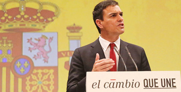 Pedro Sánchez, secretario general del PSOE