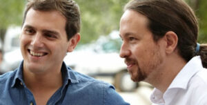 Pablo Iglesias y Albert Rivera