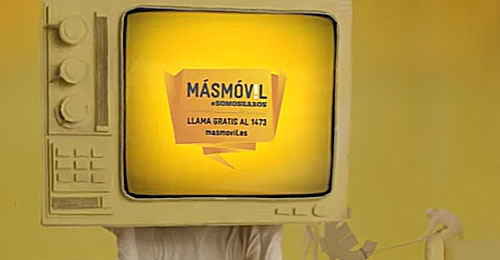 Corte de un spot publicitario de Másmóvil