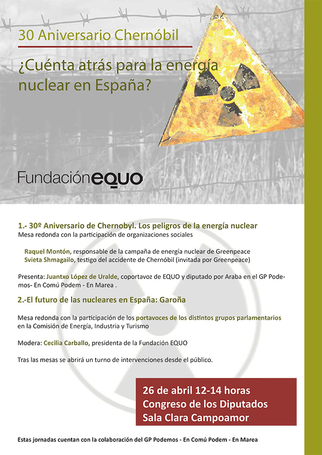 Cartel jornadas energía nuclear