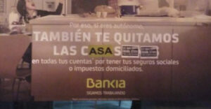 Acción de la PAH contra Bankia