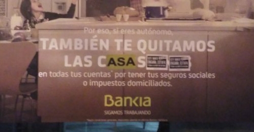 Acción de la PAH contra Bankia