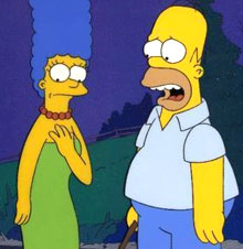 Hommer y Marge Simpson