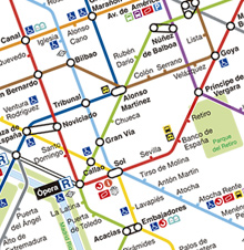 Plano del Metro de Madrid