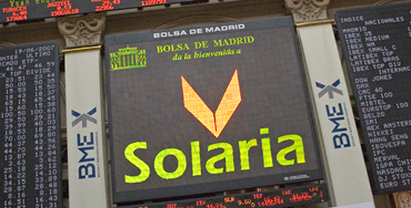 Logotipo de Solaria en la Bolsa de Madrid