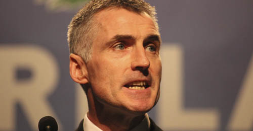 Declan Kearney, presidente honorífico del Sinn Féin