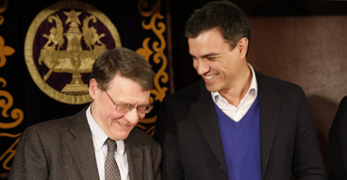 Jordi Sevilla junto a Pedro Sánchez