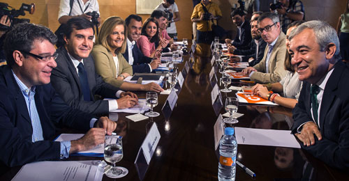 Equipo negociador del Partido Popular y Ciudadanos