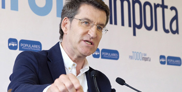 Alberto Núñez Feijóo, presidente de Galicia, y candidato a la reelección