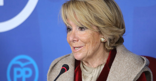Esperanza Aguirre, portavoz del PP en al Ayuntamiento de Madrid