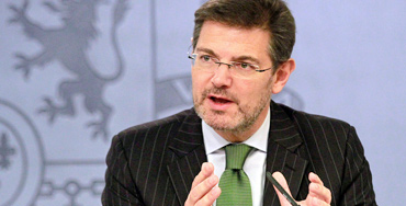 Rafael Catalá, ministro de Justicia y Fomento en funciones