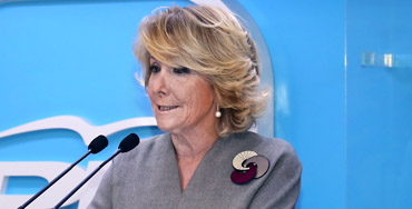 Esperanza Aguirre, portavoz del PP en el Ayuntamiento de Madrid