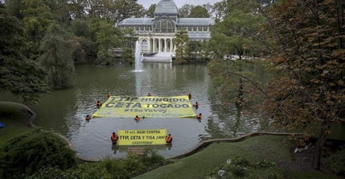 Activistas de Greenpeace