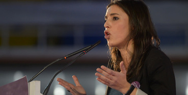 Irene Montero, portavoz adjunta de Unidos Podemos en el Congreso