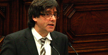 Carles Puigdemont, presidente de la Generalitat de Cataluña