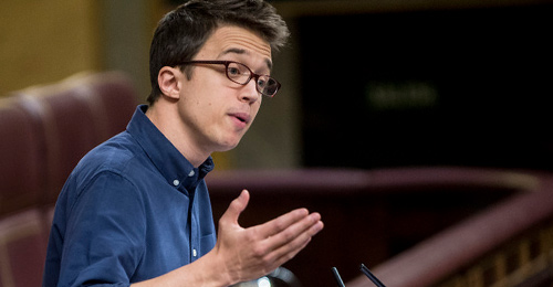 Iñigo Errejón, portavoz de Podemos en el Congreso de los Diputados