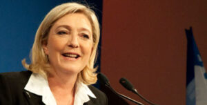 Marine Le Pen, líder del partido ultraderechista Frente Nacional (FN)