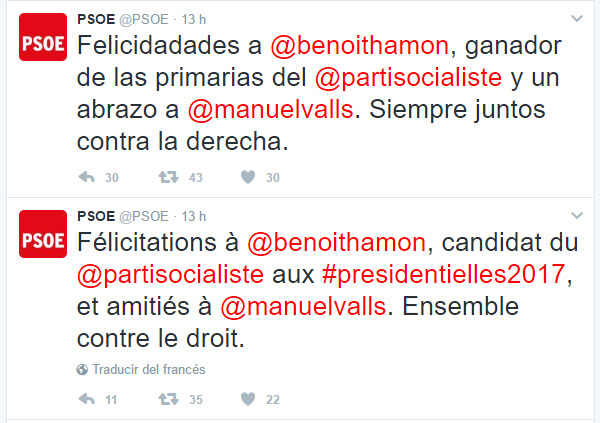 PSOE Tweets