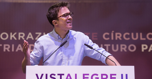 Iñigo Errejón, secretario político y portavoz parlamentario de Podemos