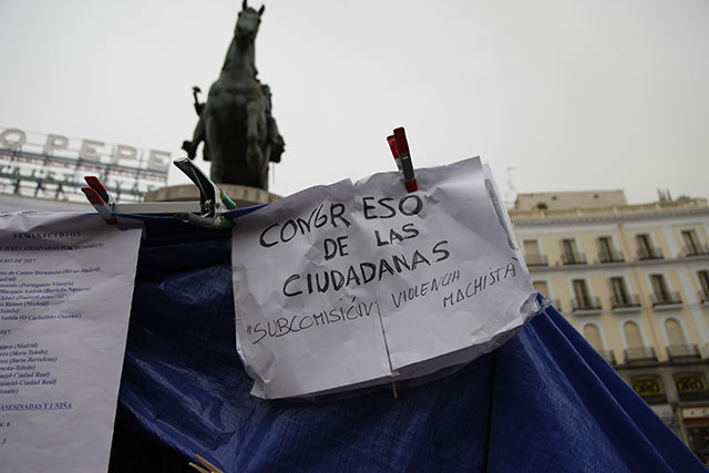 Huelga de hambre contra la violencia machista