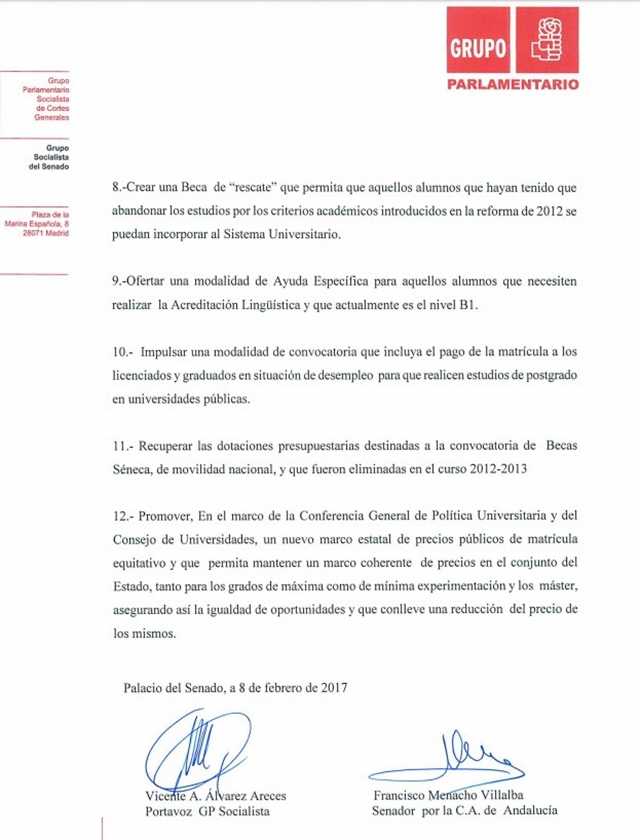 Psoe becas