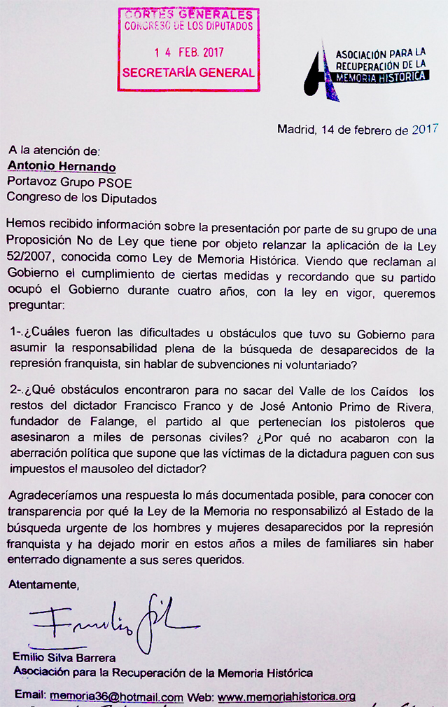 PSOE Memoris histórica