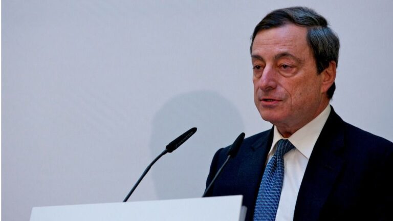 Mario Draghi, presidente del Banco Central Europeo