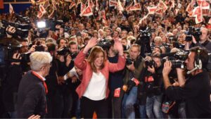 Susana Díaz en un acto del PSOE