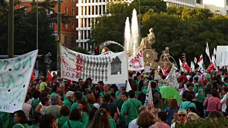 Manifestación de la Marea Verde