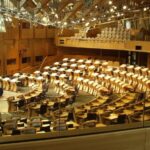Cámara de debate del Parlamento Escocés